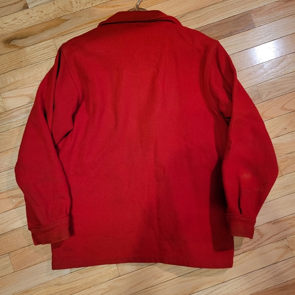 Vintage Boy Scouts Red Wool Jacket (Jac-Shirt) with Philmont Bull - Picture 2 of 2